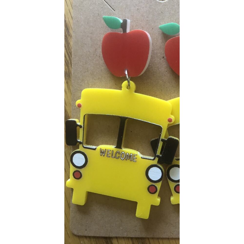 School Bus Earrings, Lightweight First Day Of‎ School,